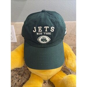 Vintage VTG Green New York Jets Puma NFL Football Sideline Baseball Cap Hat OSFA